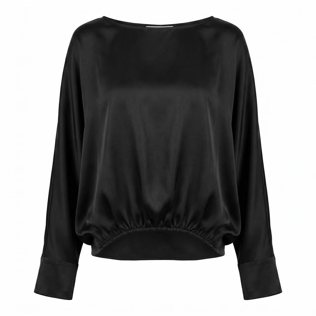 Black Silk/Satin Top